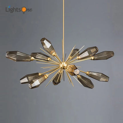 Lustre suspension en verre au design minimaliste post-moderne — LZ4X9P