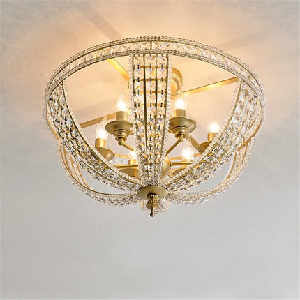 Plafonnier en cristal décoratif style loft américain pour intérieur — LZ4X9QJ