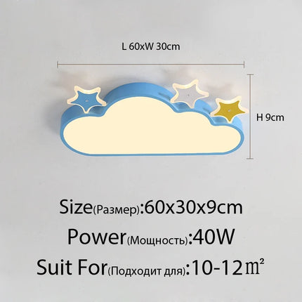 Plafonnier LED design nuage pour éclairage décoratif intérieur — LZ4P9XQ