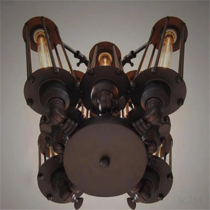 Suspension industrielle vintage avec ampoule Edison pour restaurant — LZ4X9M