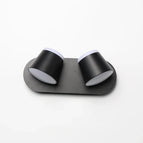 2 têtes noires / Blanc chaud (2700-3500K)