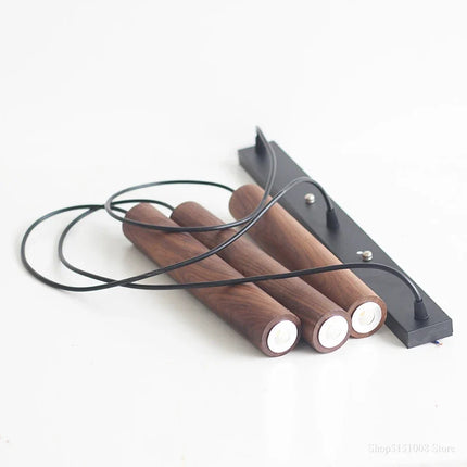 Suspension moderne en bois avec éclairage LED intégré — LZ4X9T2