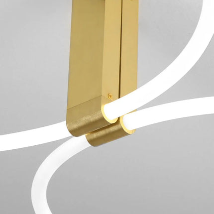 Lustre rond moderne en acrylique avec éclairage 360° — LZ4X9P2