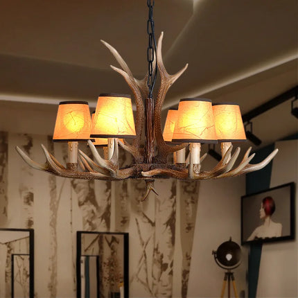 Suspension rétro en résine forme bois de cerf pour café et restaurant — LZ4X9M