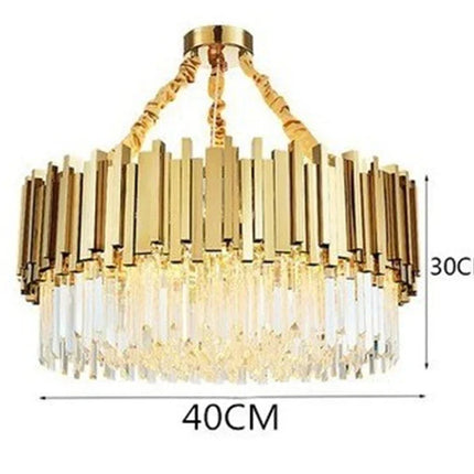 Lustre moderne en cristal avec grande suspension LED — LZ7XQ2