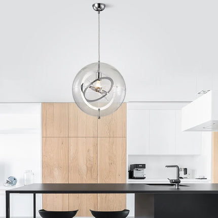 Lustre suspension étoile en verre design nordique personnalisé — LZ4X9T2Q