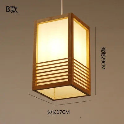 Lustre suspension en bambou style zen pour ambiance relaxante — LZ7D9X
