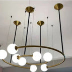 Noir avec or / Diamètre 80cm