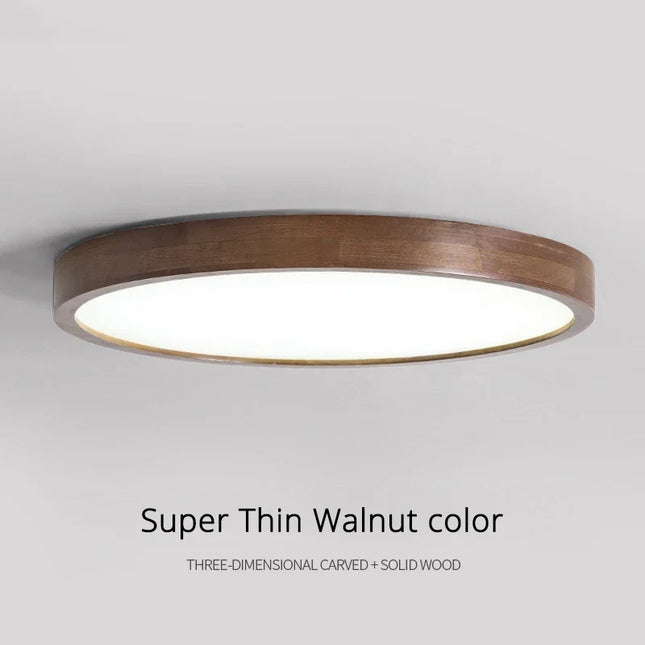 Plafonnier LED moderne en bois et acrylique — LZ4X9P2