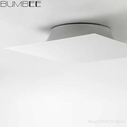 Plafonnier LED carré au design moderne pour décoration intérieure — LZ7D4Q