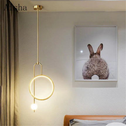 Suspension LED avec anneau en acrylique pour décoration intérieure — LZ4X9P