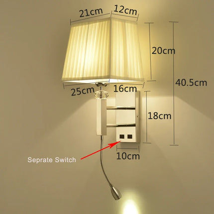 Applique murale LED en acier inoxydable pour décoration intérieure moderne — LZ4X9T