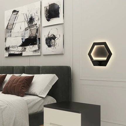 Applique murale LED économique au design nordique avec étagère intégrée — LZ4X9M2