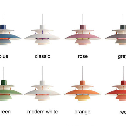 Suspension industrielle en métal avec LED colorée Barnaby — LZ4X9P2