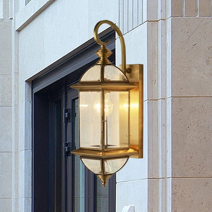 Applique murale extérieure en cuivre style rétro pour jardin et balcon — LZ4X9P2