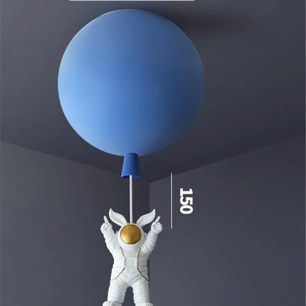 Plafonnier LED nordique avec motif astronaute et ballons pour enfants — LZ4X9QJ