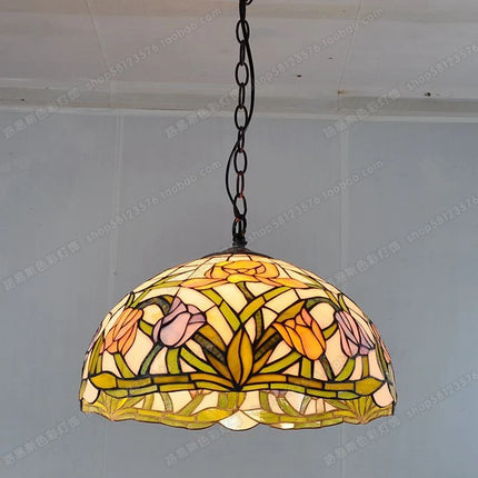 Lustre en verre au style antique pour restaurant et café — LZ4X9T1