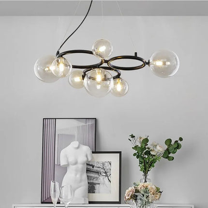 Suspension moderne en verre avec ampoule intégrée pour intérieur — LZ4P9XQ
