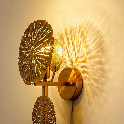 Applique murale design feuille de lotus pour salon et hôtel — LZ4P9XQ