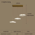 3 lumières longues / Lumière chaude