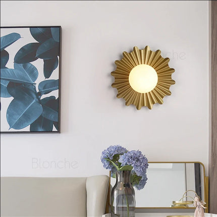 Applique murale solaire LED design nordique en fer — LZ4X9P2