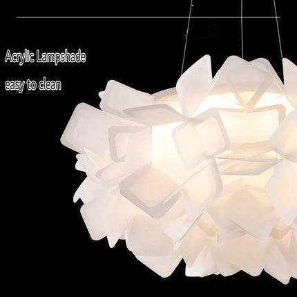 Suspension LED design fleur en acrylique pour salon et chambre — LZ4X9T