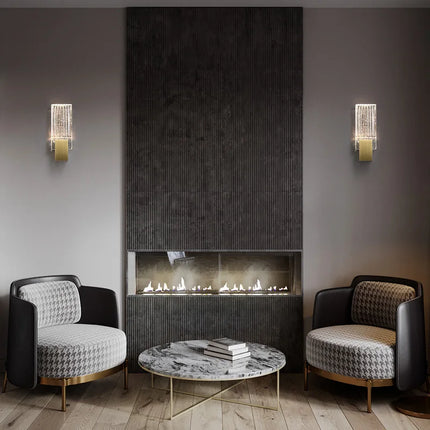 Applique murale en cristal au design moderne et minimaliste pour étude et détente — LZ4X9P