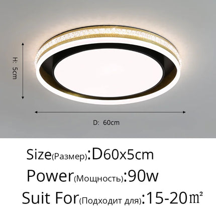 Plafonnier LED rond pour éclairage intérieur polyvalent — LZ4X9J