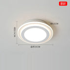 Lumière chaude ronde / 8W