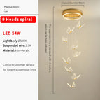9 Têtes spirale D50CM / Lumière chaude