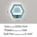 Pentagone Bleu 16W / Blanc chaud (2700-3500K)