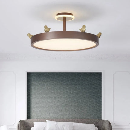 Lustre nordique créatif en forme de couronne oiseau pour chambre enfant — LZ4B7X9