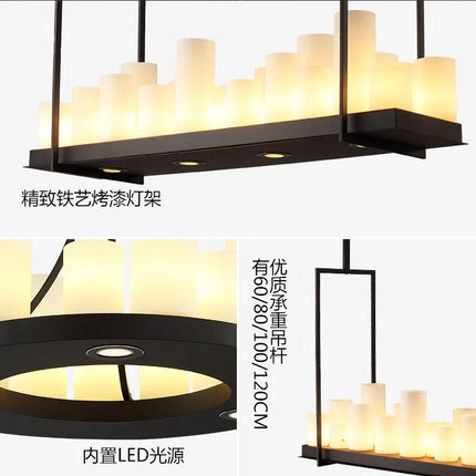 Lustre LED nordique en verre pour salle à manger et cuisine — LZ4X9Q2