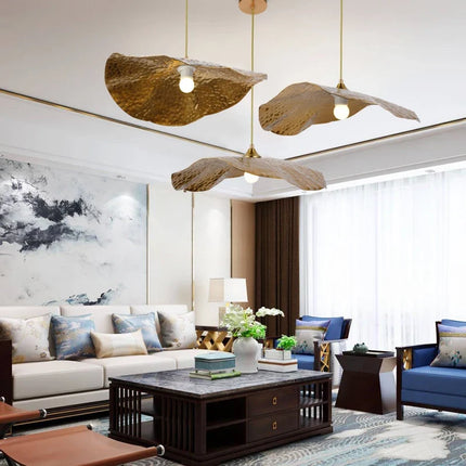 Lustre suspension design lotus rétro pour café et restaurant — LZ4P9XQ