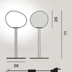 Corps de lampe noir / Petite lampe de table