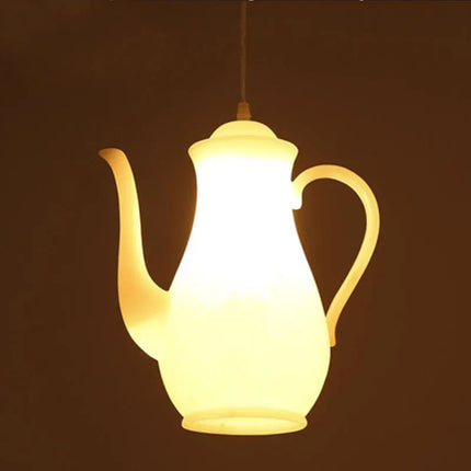Suspension en résine décor théière et tasse de thé — LZ4X9P