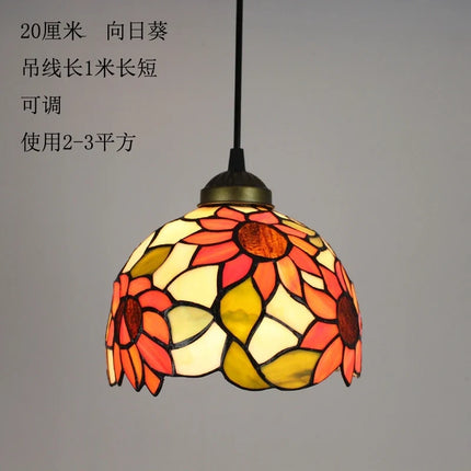 Suspension baroque en verre teinté pour intérieur raffiné — LZ4X9M