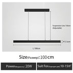 1 mot-L100cm / Lumière chaude 3000K