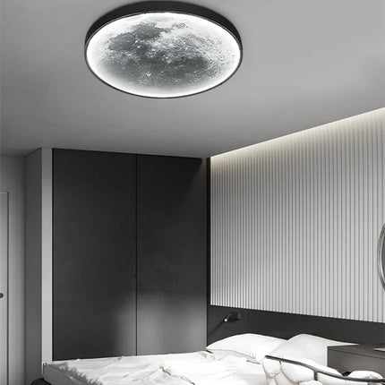 applique murale moderne led lune décoration luxe art