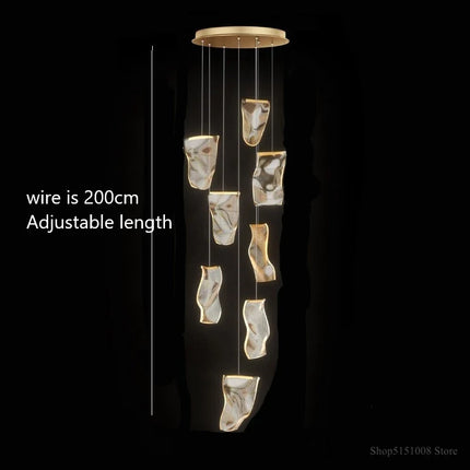 Lustre LED moderne pour escalier et boutique de vêtements — LZ4X9Q2