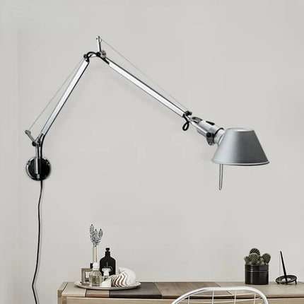 Applique murale LED à bras long pliable et réglable pour lecture — LZ4X9T