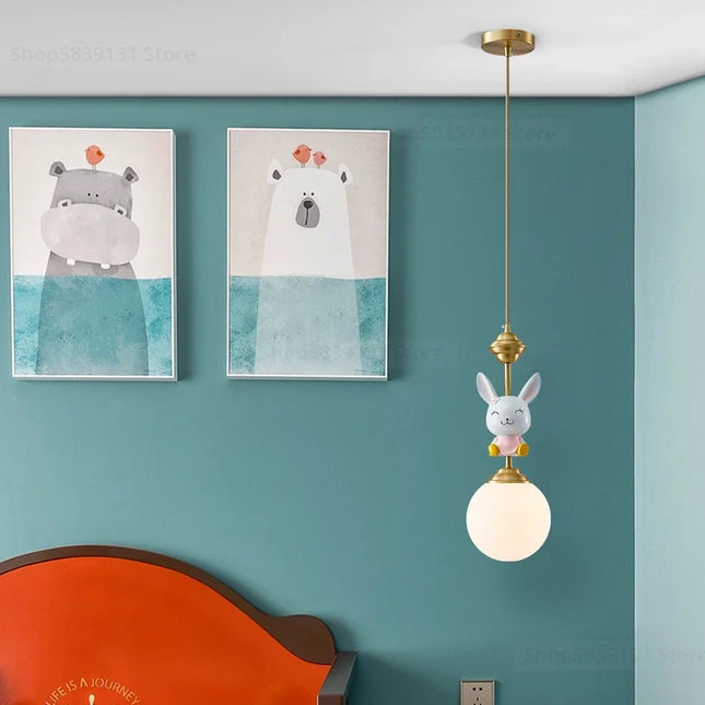 suspension led décorative dessin animé nordique pour noël