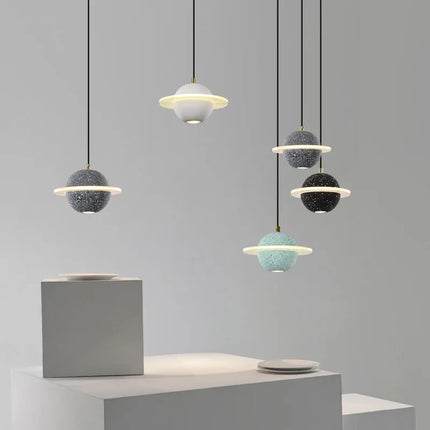 Suspension en résine design planétaire pour intérieur moderne — LZ4X9P
