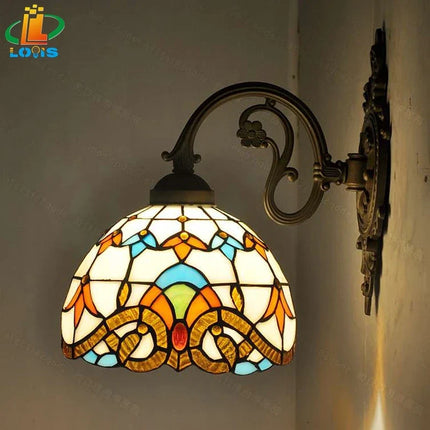 Applique murale baroque américaine style Tiffany pour éclairage décoratif — LZ4X9N