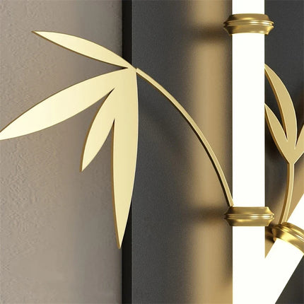 Applique murale moderne imitation bambou en acrylique style chinois — LZ4X9Q2