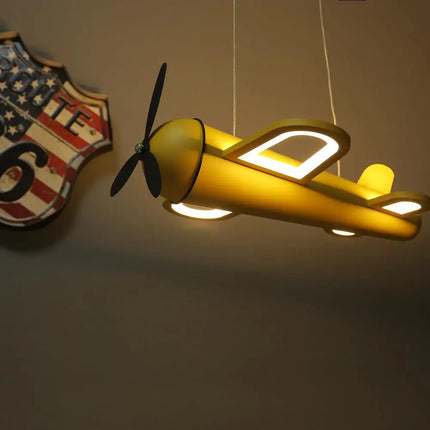 Lustre avion moderne pour chambre d'enfants, luminaire décoratif — LZ4X9P2