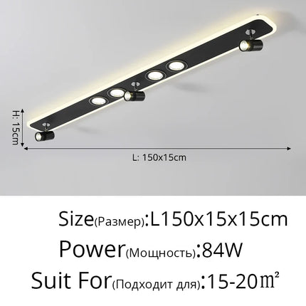 Plafonnier LED à spots en acrylique — LZ4X9P