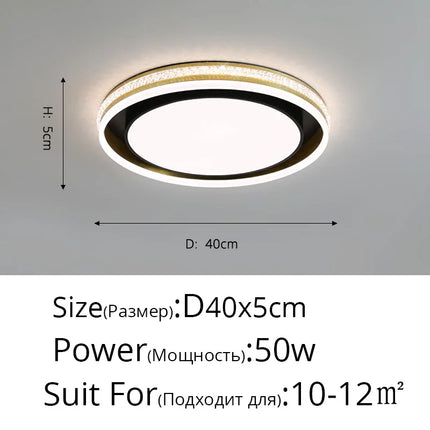 Plafonnier LED rond pour éclairage intérieur polyvalent — LZ4X9J