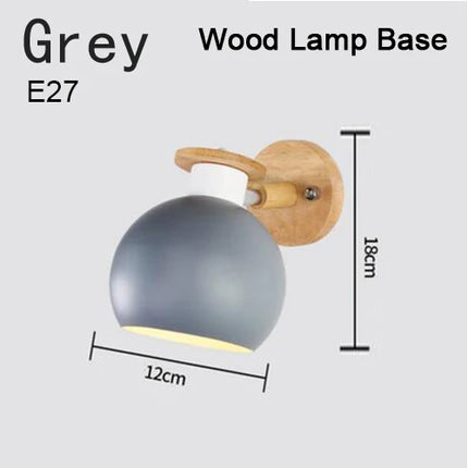 Applique murale moderne en bois et fer avec éclairage LED intégré — LZ4X9P