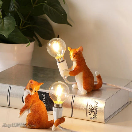 Lampe de table décorative en résine animalière — LZ4X9QJ